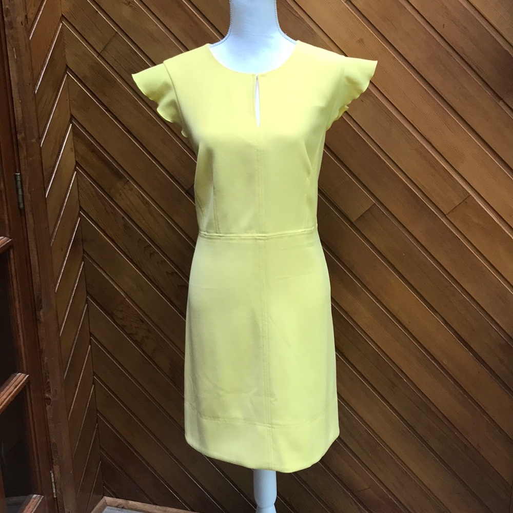 NWT ANN TAYLOR short sleeved yellow dress